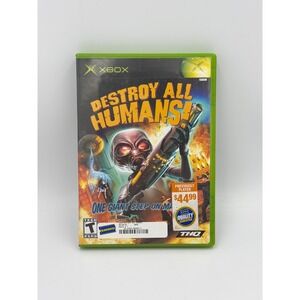 Destroy All Humans Original Xbox Game Case Tested THQ 2005